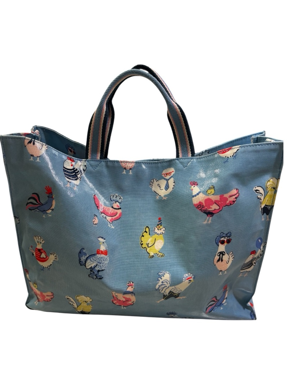 Rare Vtg~ Hen Party by Cath Kidston London Tote with Adjustable Cross-Body Strap - Picture 8 of 15
